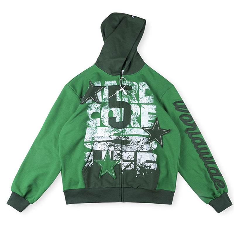 Sp5der Triple 5 Stitch Zip Up Hoodie – Premium Streetwear Sweatshirt