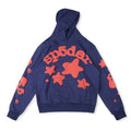 Sp5der Beluga Logo Printed Hoodie – Navy Premium Streetwear Sweatshirt