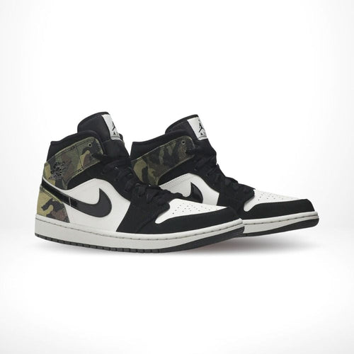 Air Jordan 1 Mid Camo Khaki Green Brown