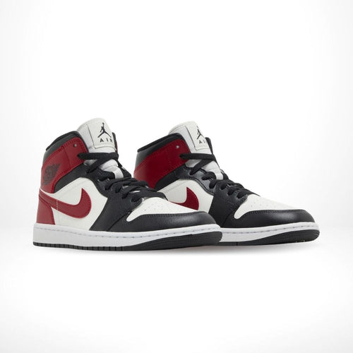 Air Jordan 1 Mid Gym Red Off Noir