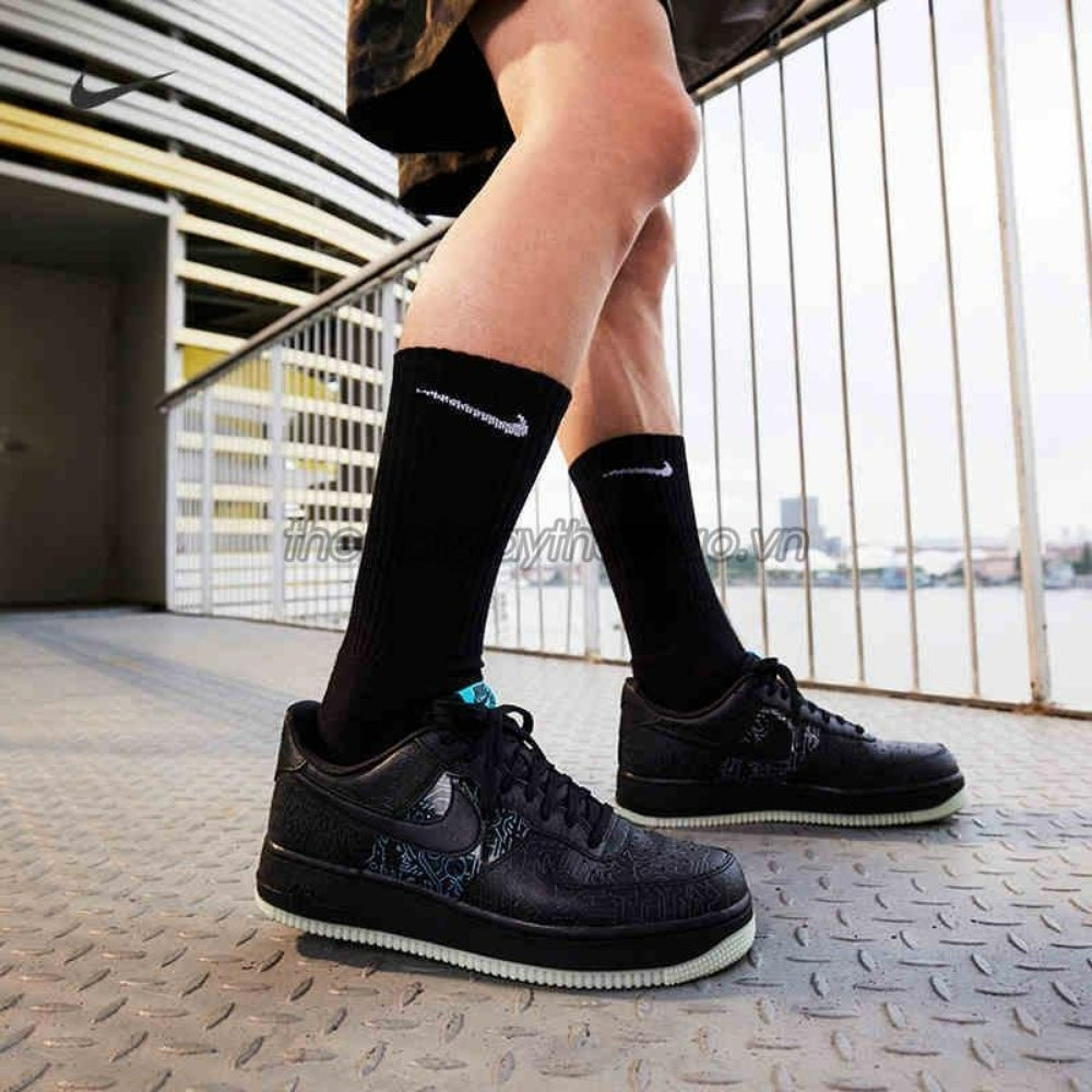 Air Force 1 Low Computer Chip Space Jam Black Light Blue