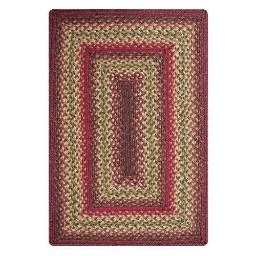 cider barn red rectangular jute braided rug silo 6