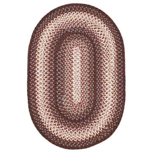 driftwood chocolate oval washabl pet friendly braided rug silo 3 1