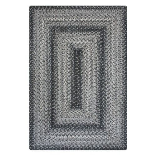 flint hill grey rectangular jute braided rug silo