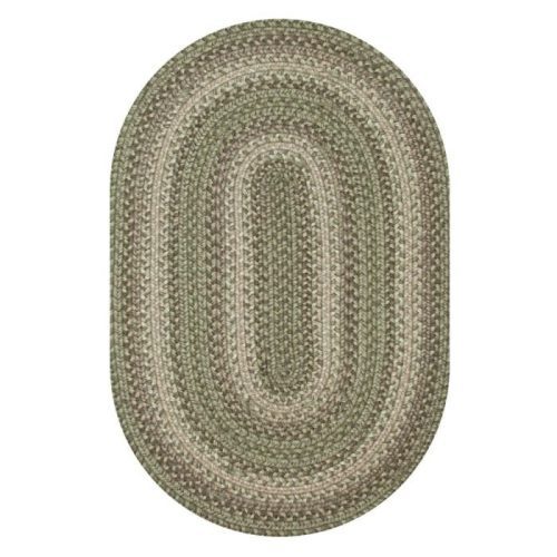 grassland green oval jute braided rug silo