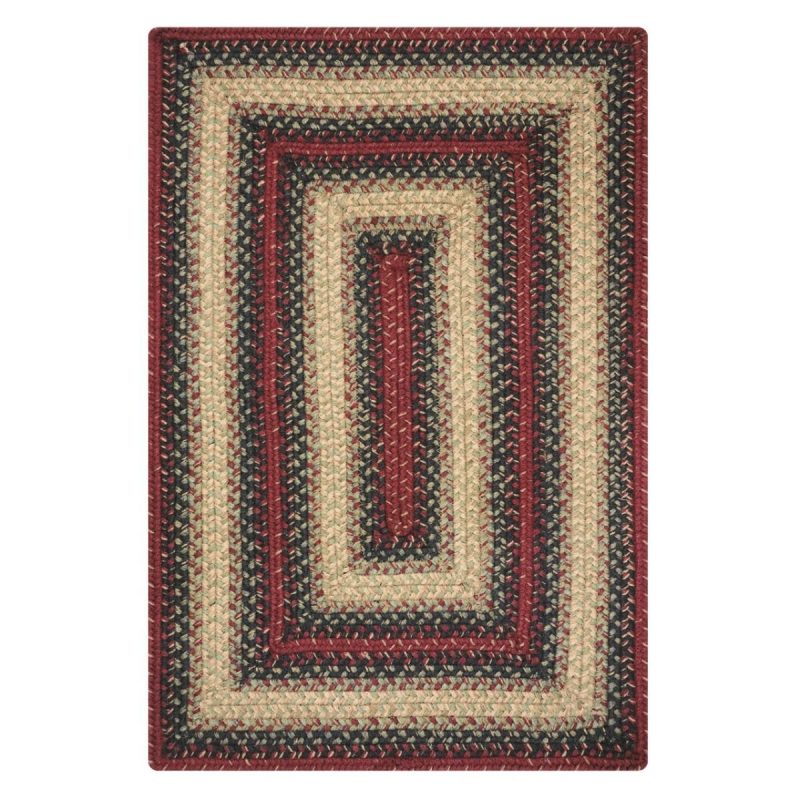 highland multi rectangular jute braided rug silo