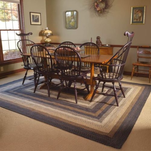 kilimanjaro black rectangular jute braided rug room 1