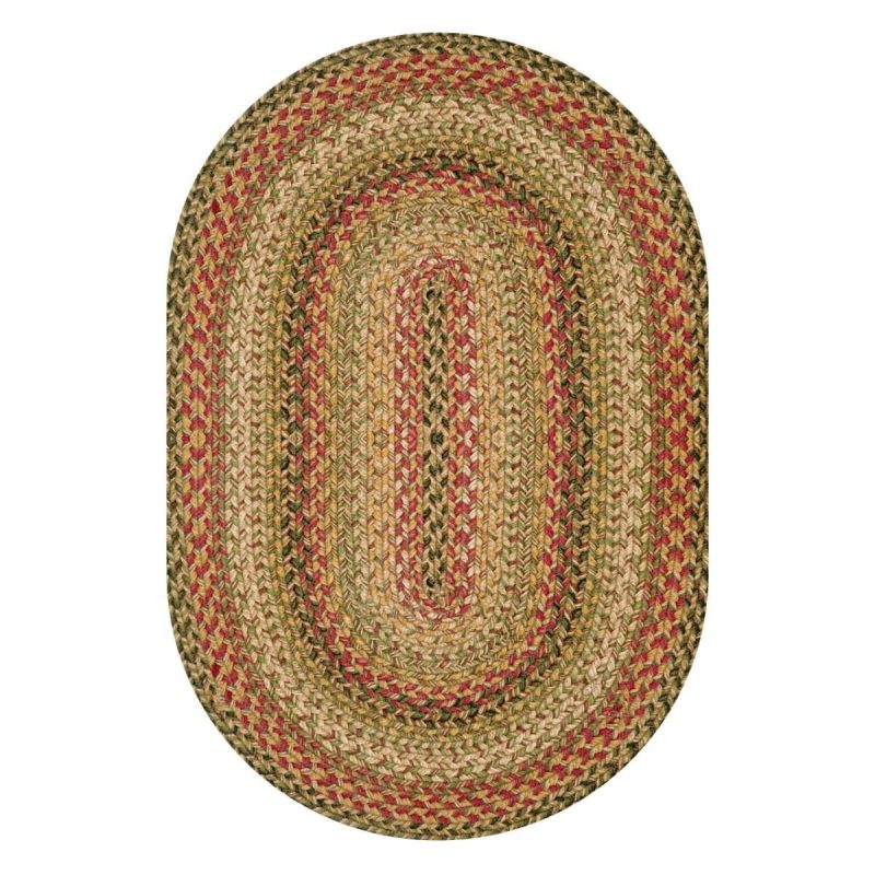 kingston multi oval jute braided rug silo