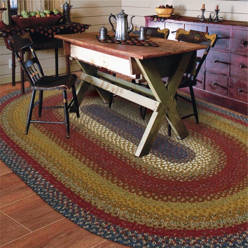 log cabin set oval dining