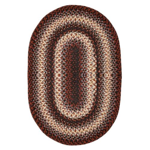 montgomery black oval washabl pet friendly braided rug slio 3 1