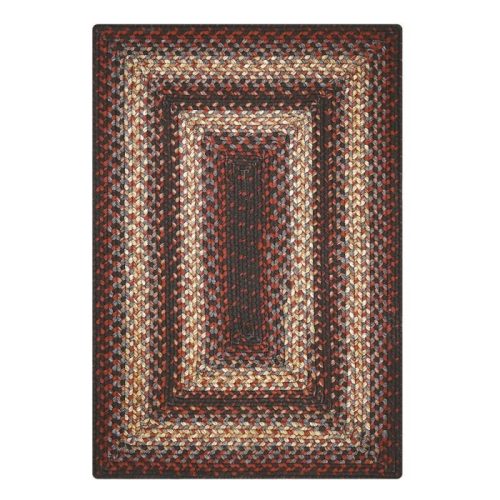 montgomery black rectangular washabl pet friendly braided rug silo 8 2 1