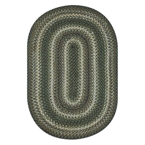 pinecone green oval jute braided rug silo