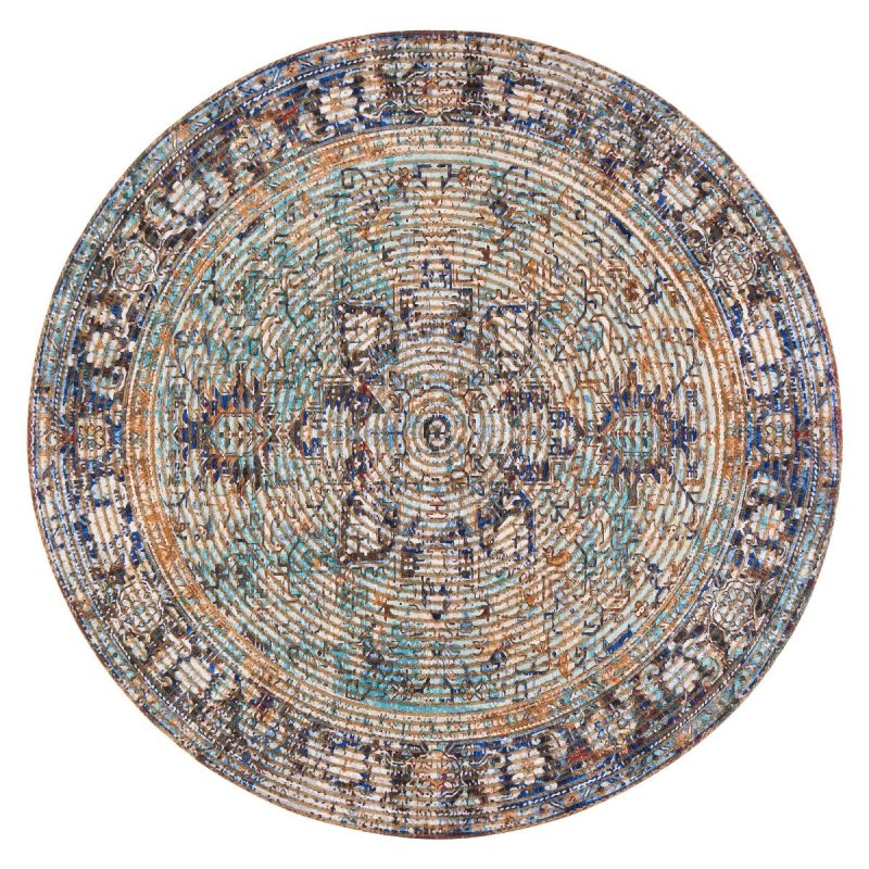 round hazaran distressed rug 774