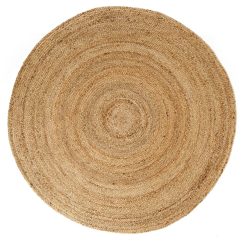 round kerala natural jute rug 37