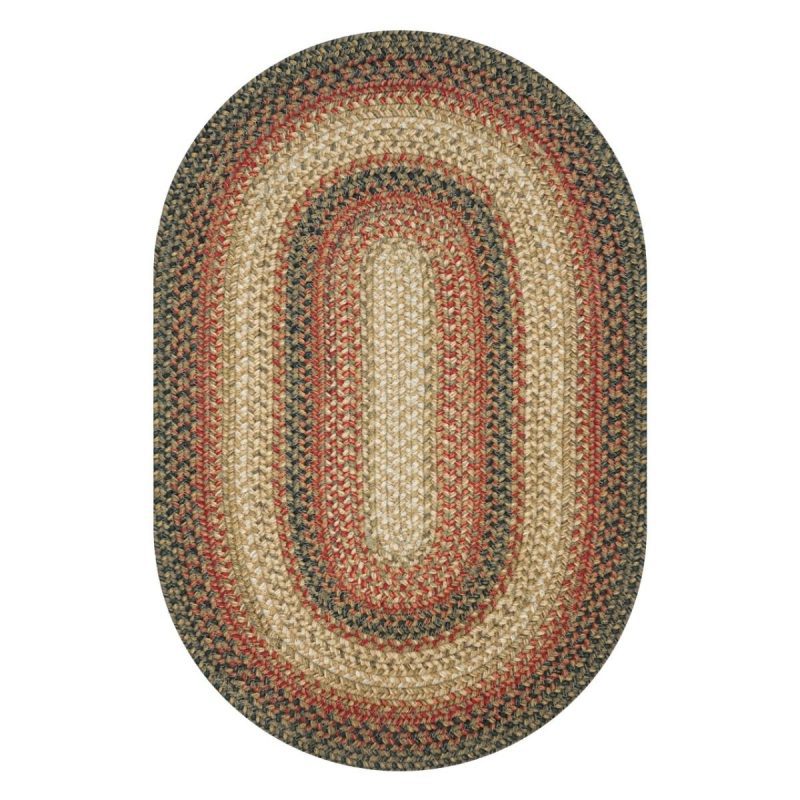 russett beige oval jute braided rug silo