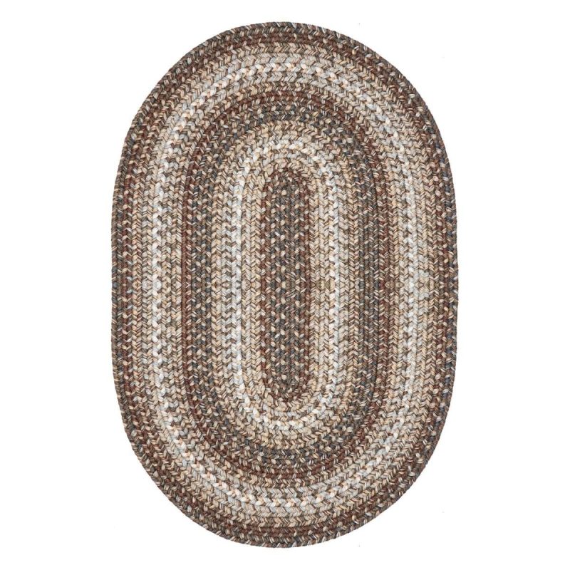 wildwood brown oval washabl pet friendly braided rug silo 3 1