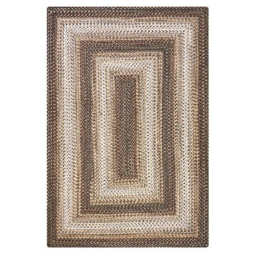 wildwood brown rectangular washabl pet friendly braided rug silo 8 1